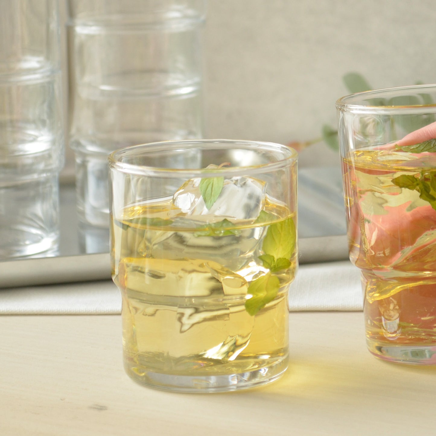 HS Stackable Clear Tumbler Glass (Box of 6)