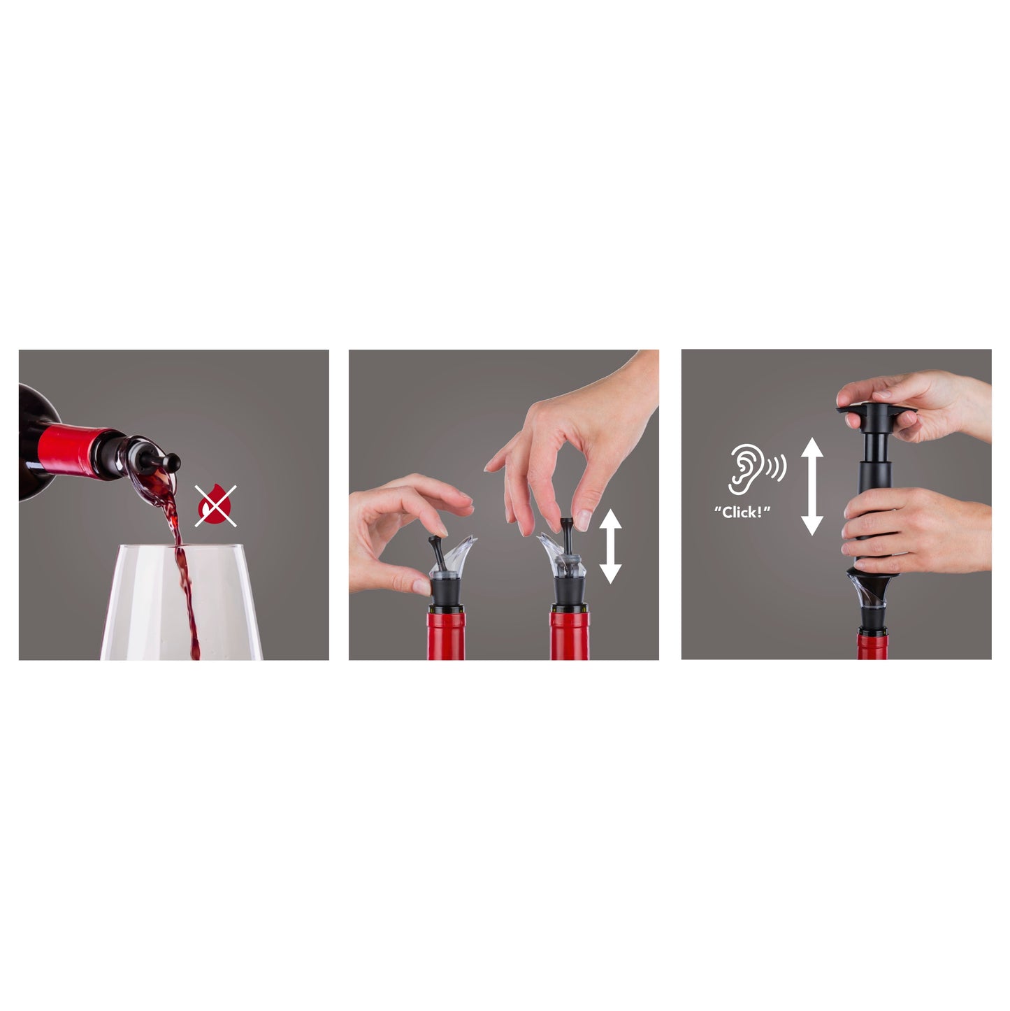 Wine Stopper & Server (2pcs)