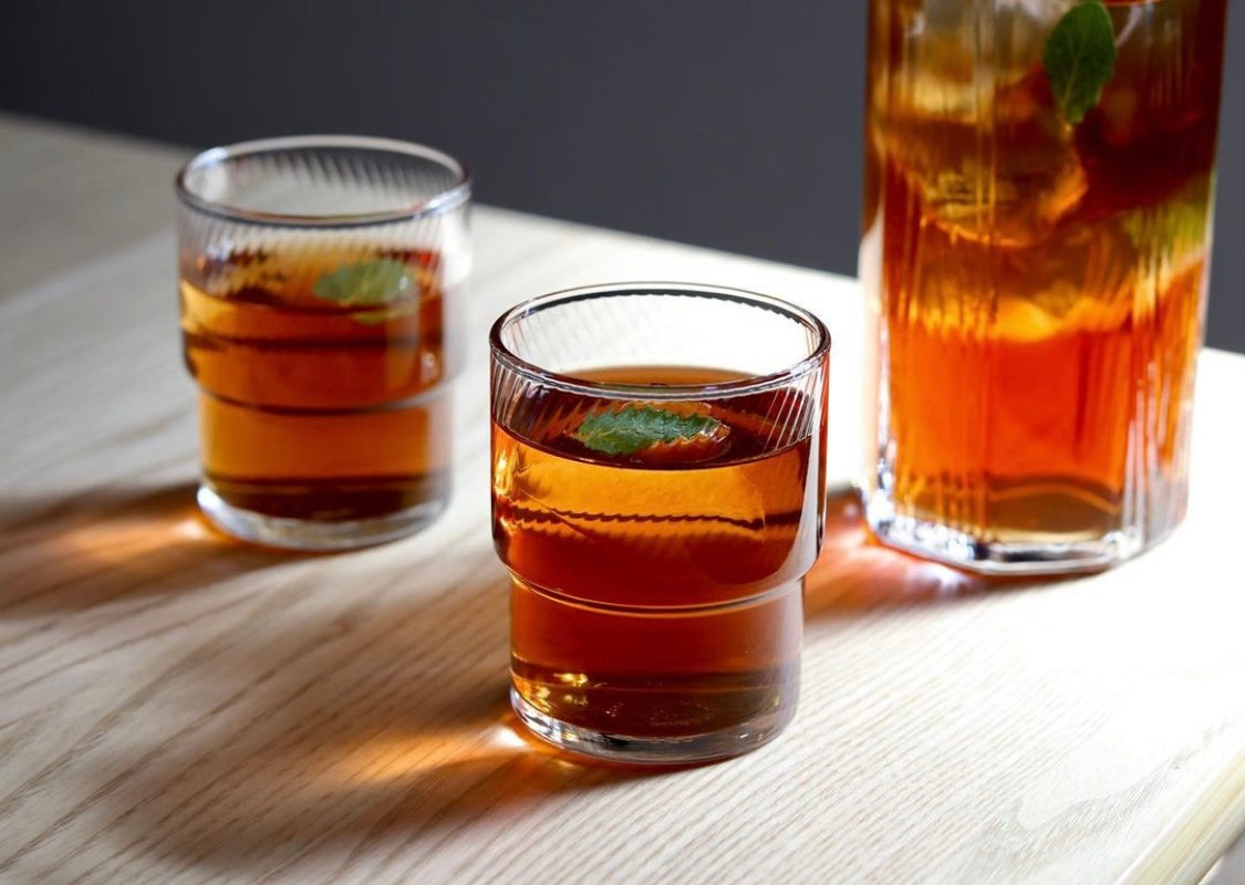 HS Stackable Textured Tumbler Glass - Set of 6