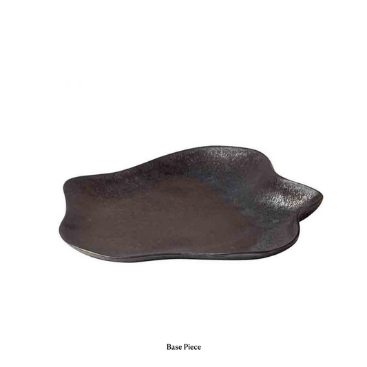 Shell Serving Plate (Matte Black)