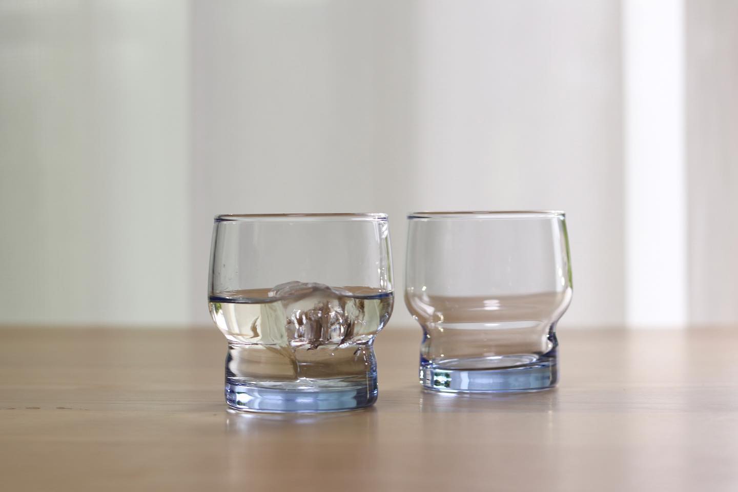 Bubble Stackable Glass - Clear Blue (Box of 6)
