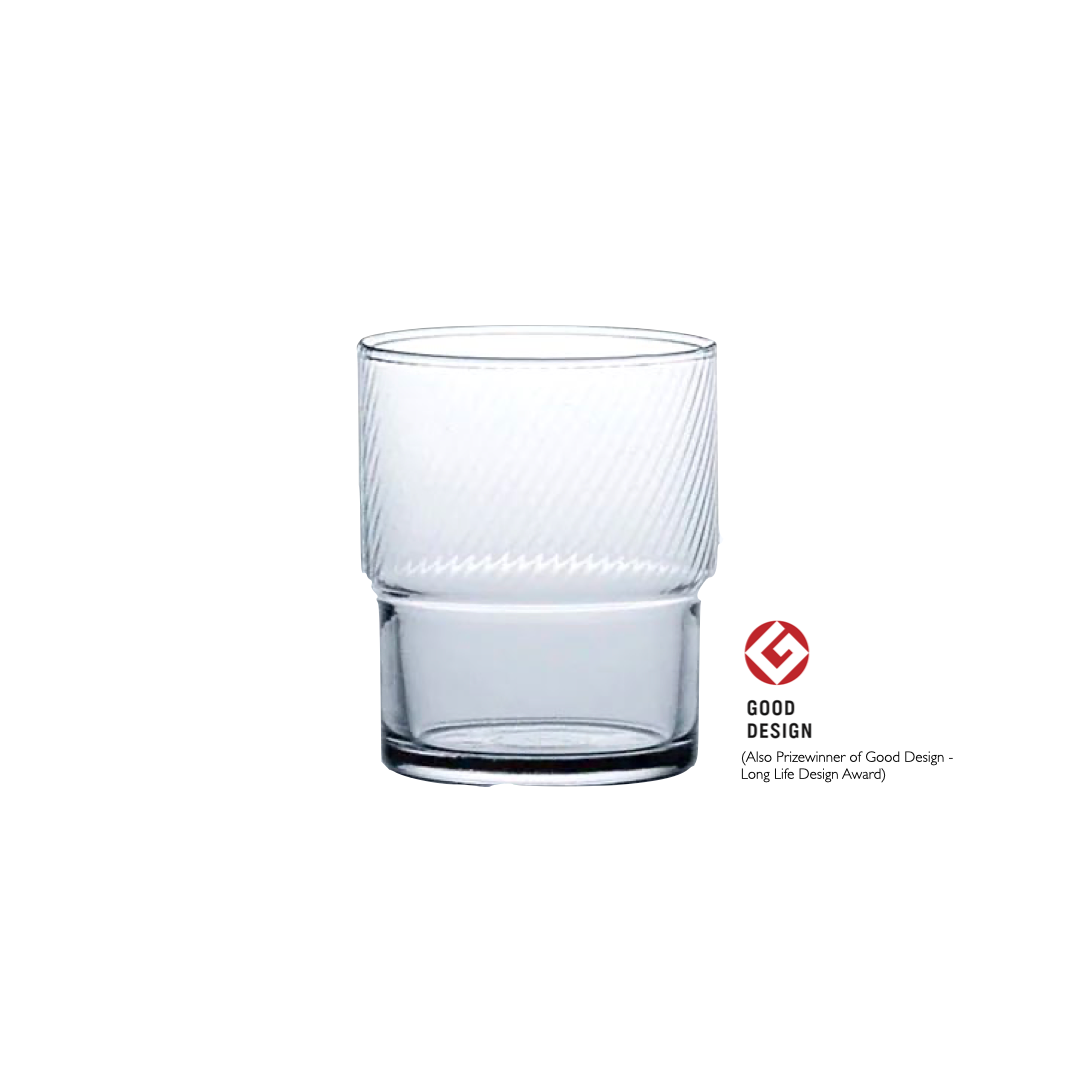 HS Stackable Textured Tumbler Glass - Set of 6