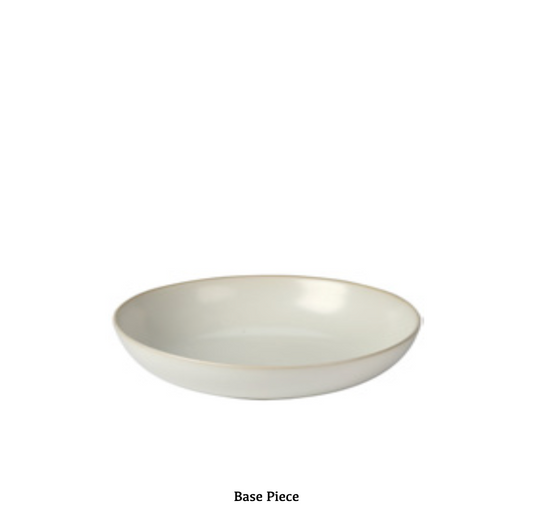 Base II 19cm Flat Bowl (Ivory)