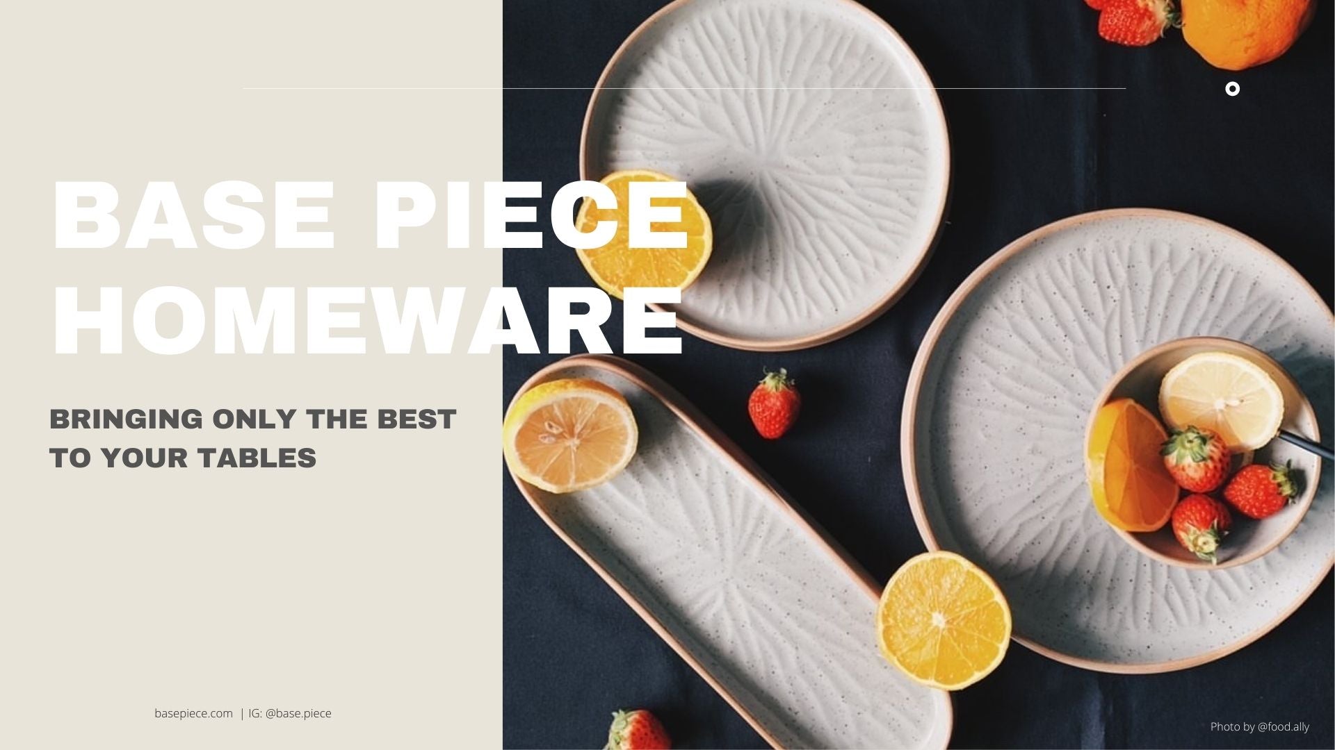Base Piece | Quality Crafted Tableware & Glassware Singapore