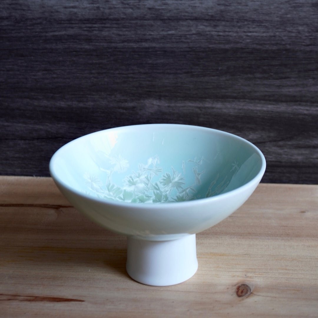 Glacier 5" Footed Bowl (Green)