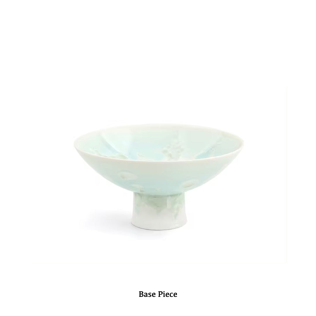 Glacier 5" Footed Bowl (Green)