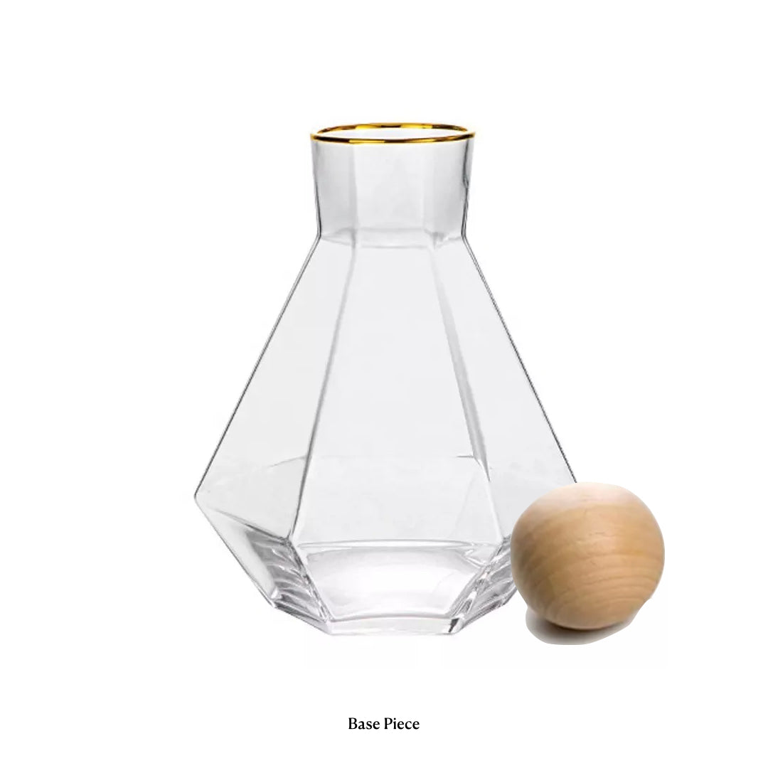 Hexa Gold Rim Carafe Set