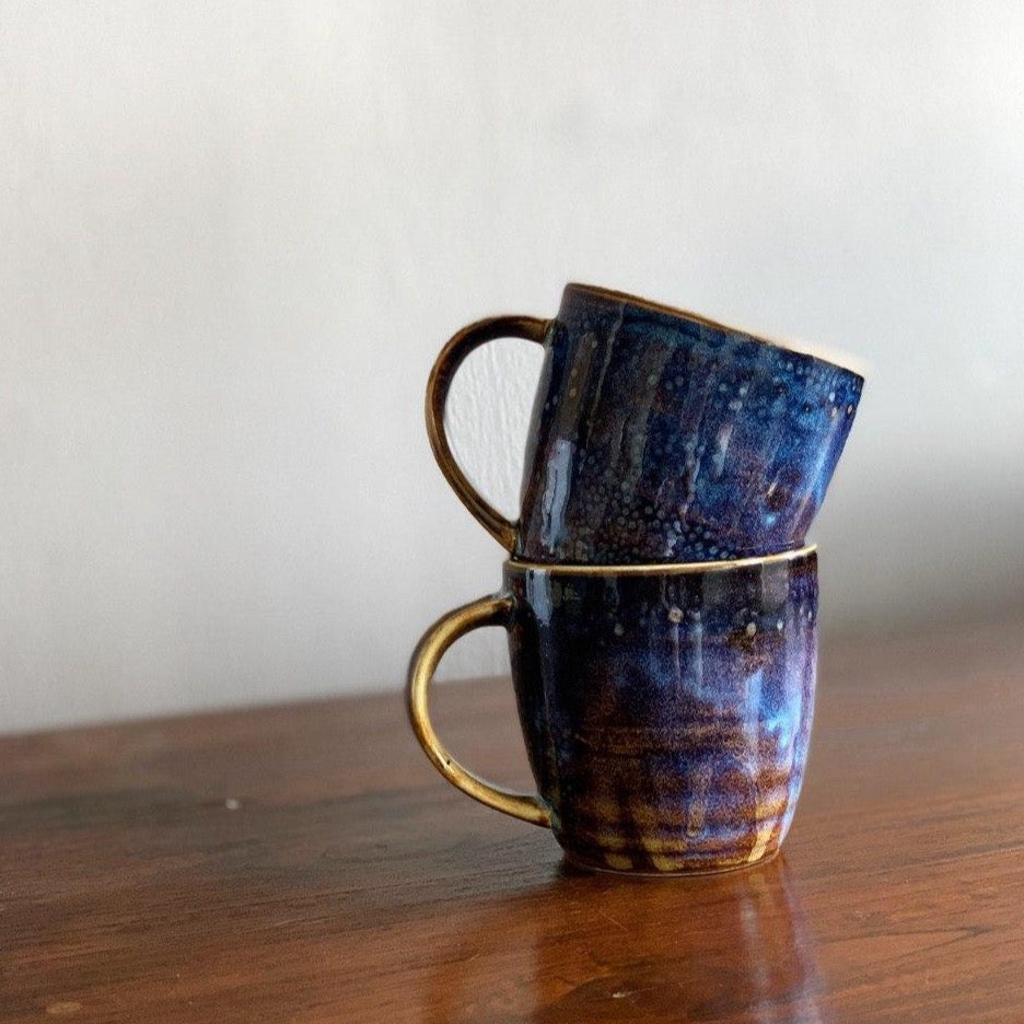 aenon ocean blue dinnerware collection - drinkware - mugs